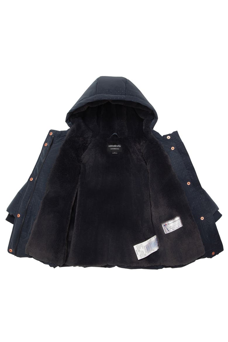 Kids' Starlight Winter Coat, Alternate, color, Midnight sky