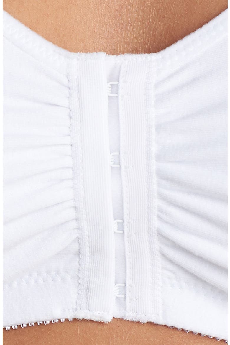 Frances Soft Cup Cotton Leisure Bra, Alternate, color, WHITE