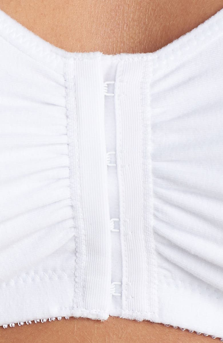 Amoena Frances Soft Cup Cotton Leisure Bra, Alternate, color, White