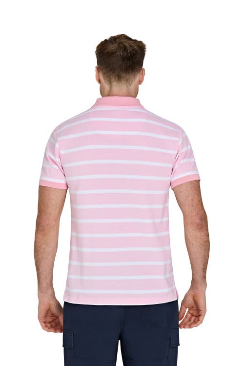 Raging Bull Birdseye Stripe Pique Polo In Multi