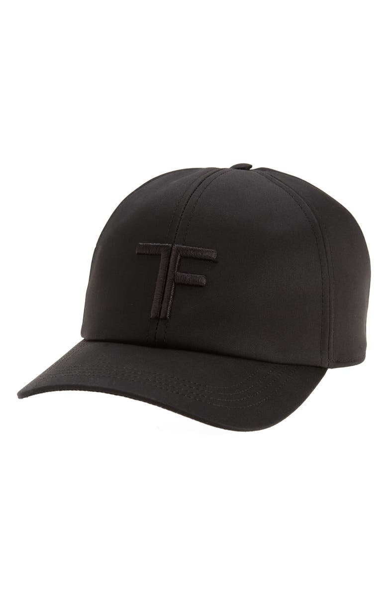 TOM FORD Logo Monogram Cotton Twill Baseball Cap, Main, color, 