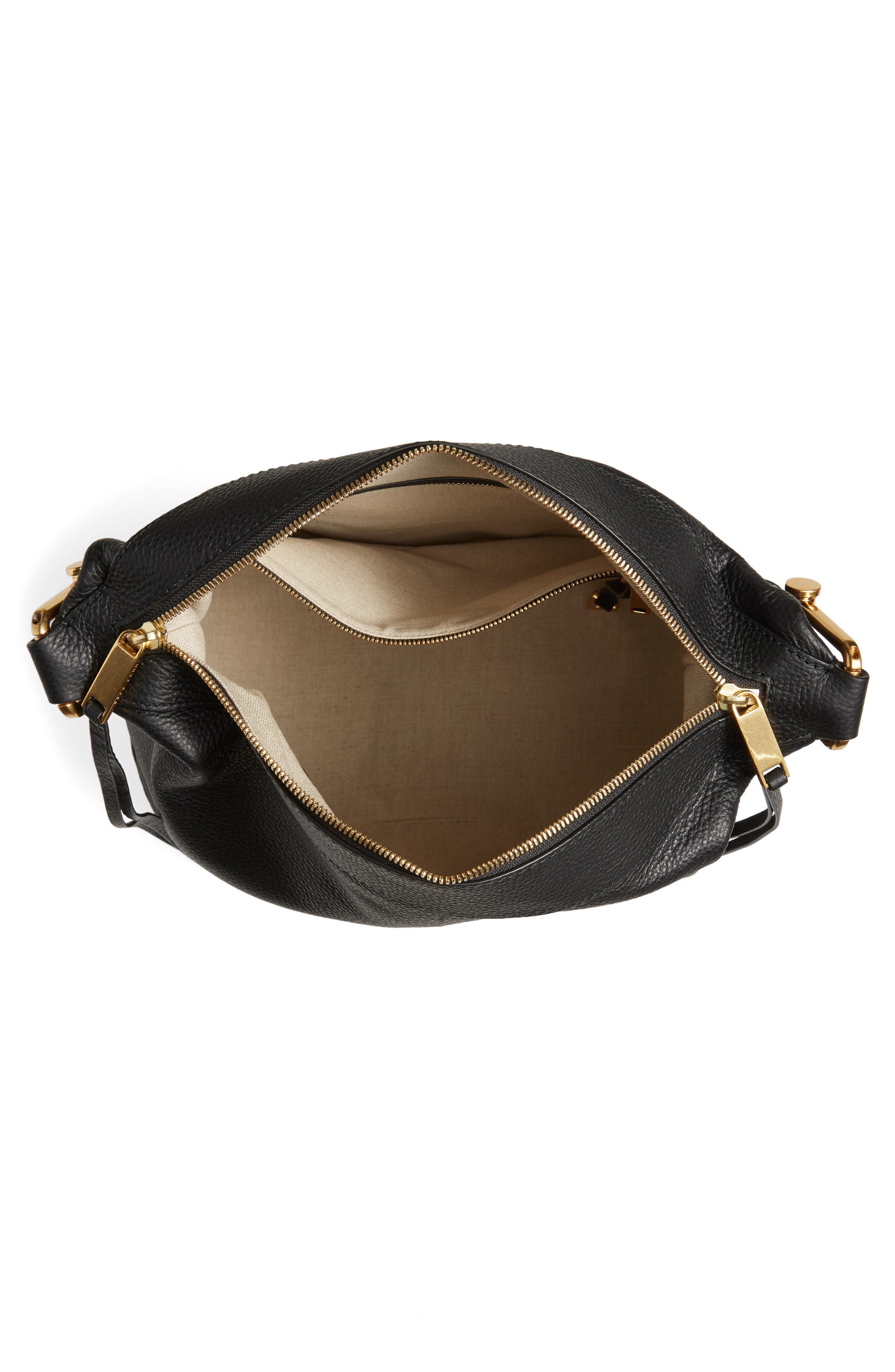 BOSS Small Kirsten Leather Hobo, Alternate, color, 