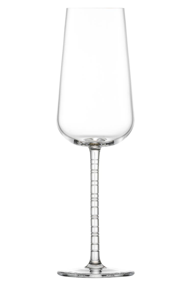 Journey Set of 4 Champagne Flutes, Main, color, CLEAR