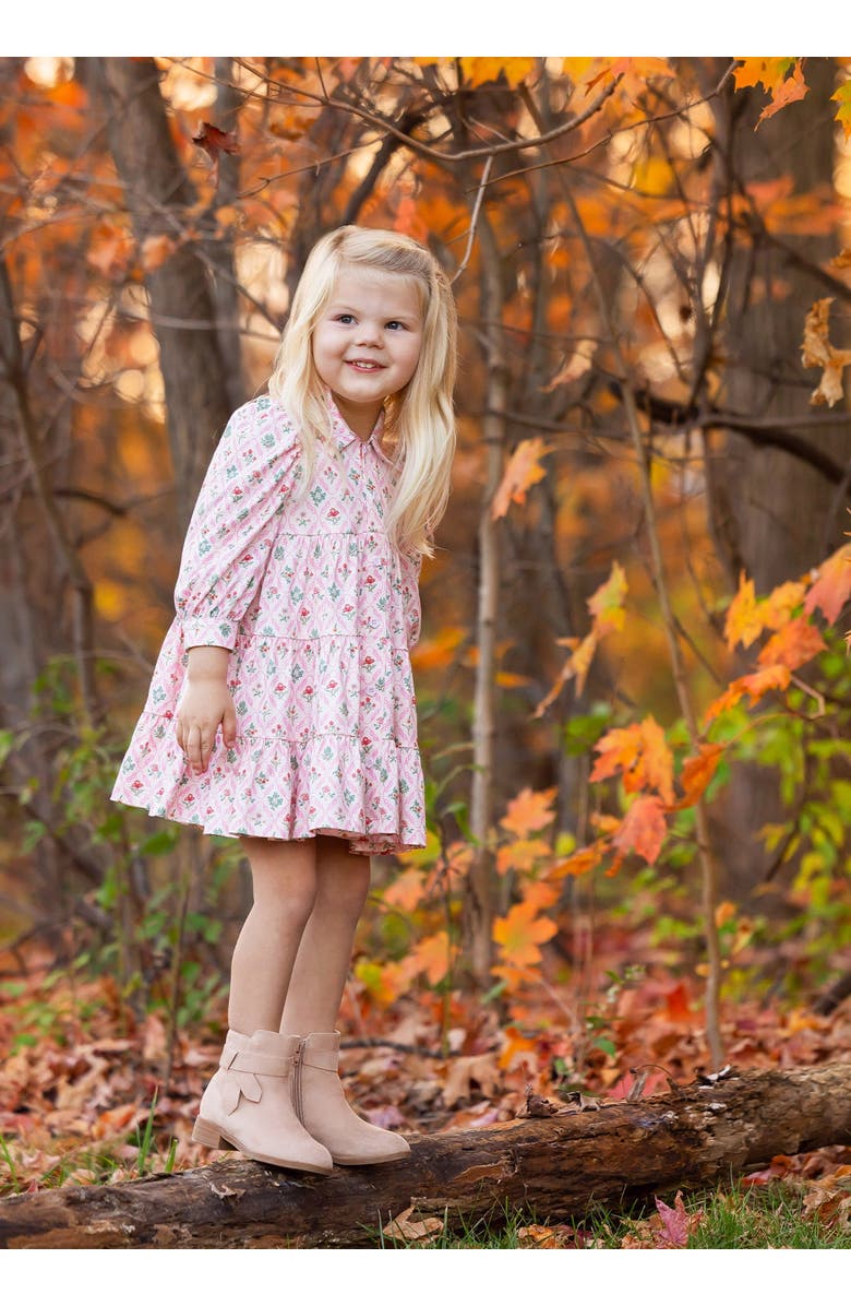 Mabel + Honey Dixie Pink Floral Dress, Alternate, color, Pink