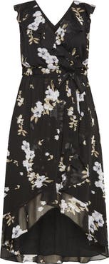 City Chic Ella Jane Metallic Stripe Maxi Dress