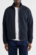 PS Paul Smith Zip Front Mock Neck Sweatshirt