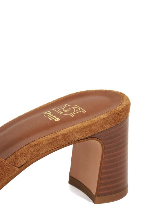 Dune London Jule Slide Sandal In Tan