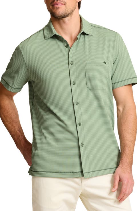 Costa Wave Short Sleeve Button-Up Shirt