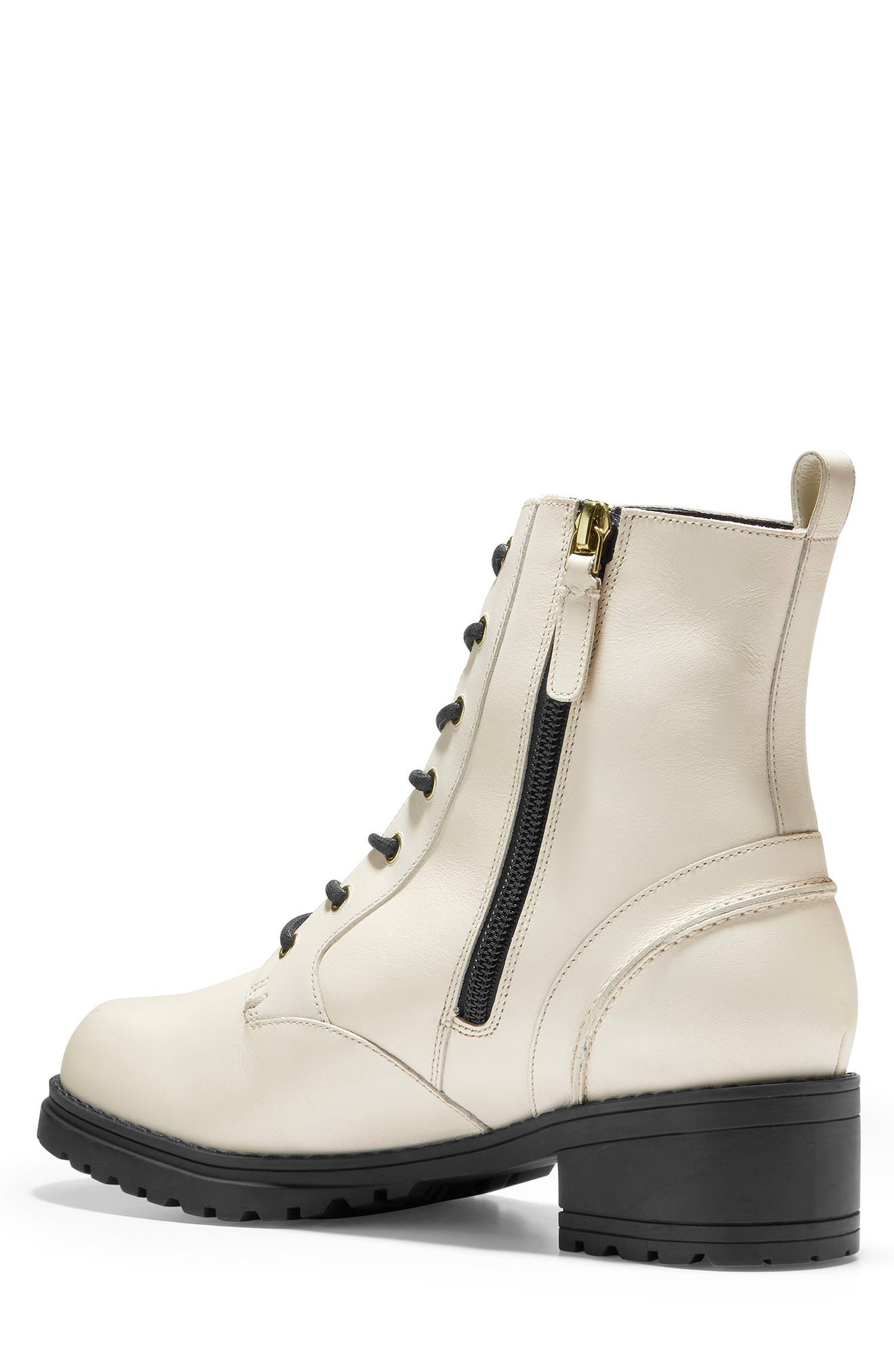 Cole Haan Camea Waterproof Leather Combat Boot, Alternate, color, 