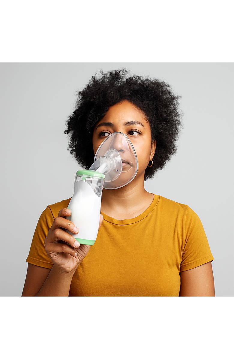 PURSONIC Portable Ultrafine Mesh Nebulizer - Battery-Powered, Quiet Operation, Self-Cleaning & Dual Mist Modes, Alternate, color, White