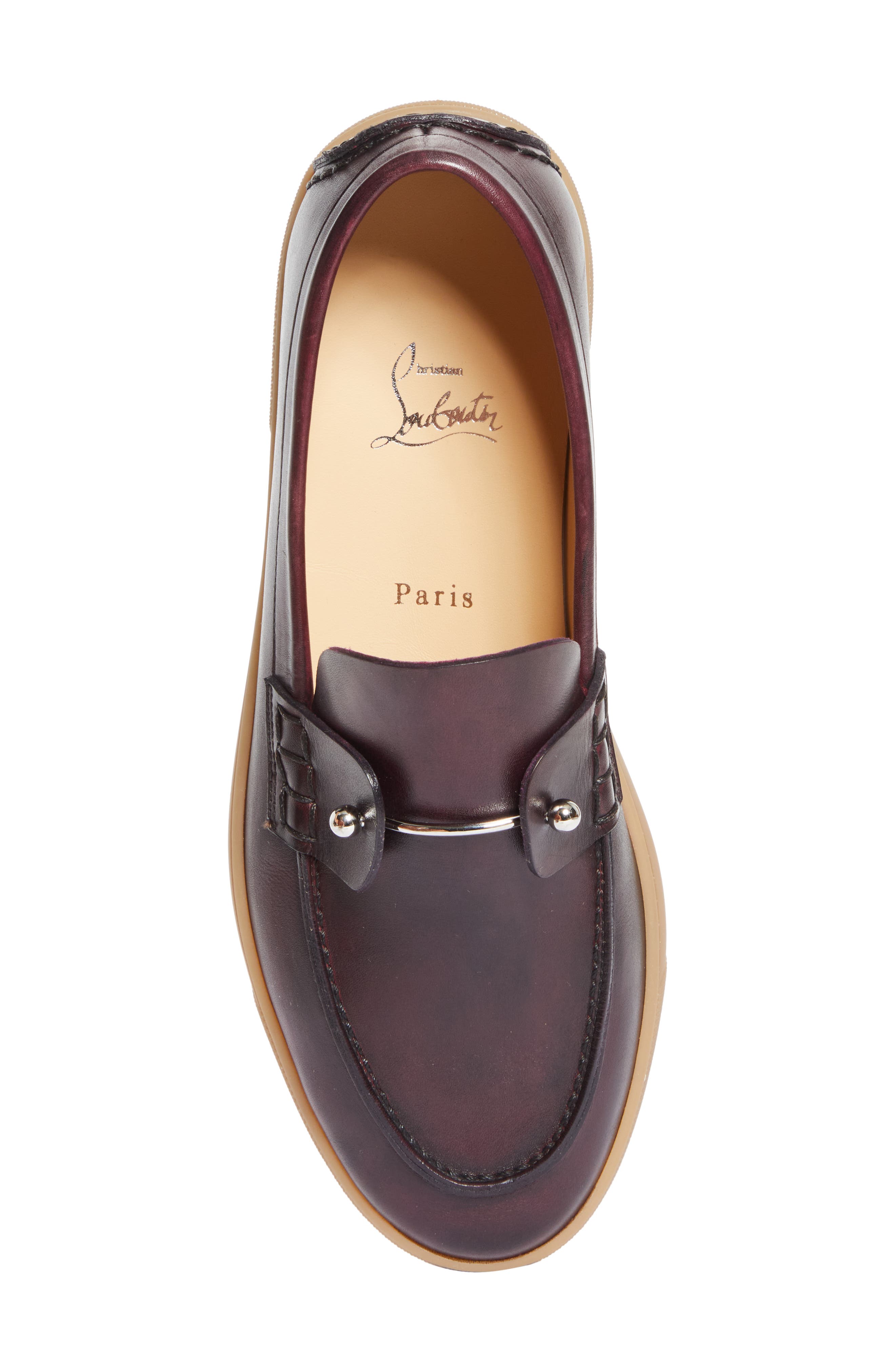 Christian Louboutin Chambeliboat Loafer, Alternate, color, Oxblood