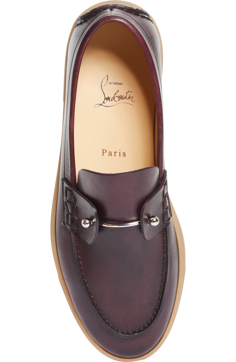 Christian Louboutin Chambeliboat Loafer, Alternate, color, Oxblood