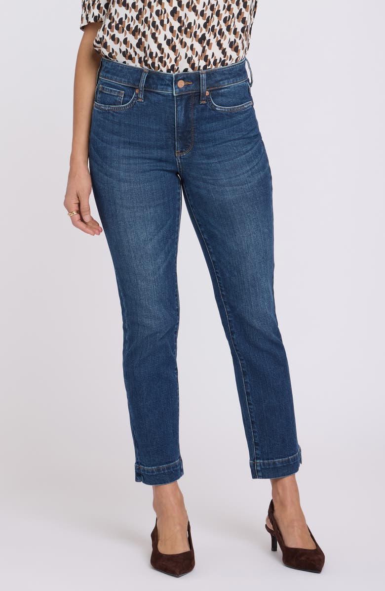 NYDJ Sheri Slim Straight Leg Jeans, Main, color, Sunset Villa
