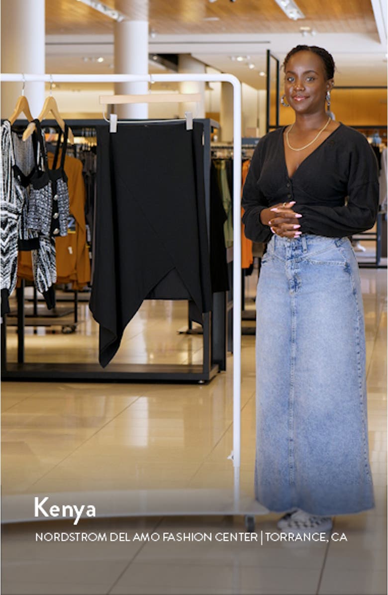 Deco Crepe Asymmetric Skirt, sales video thumbnail