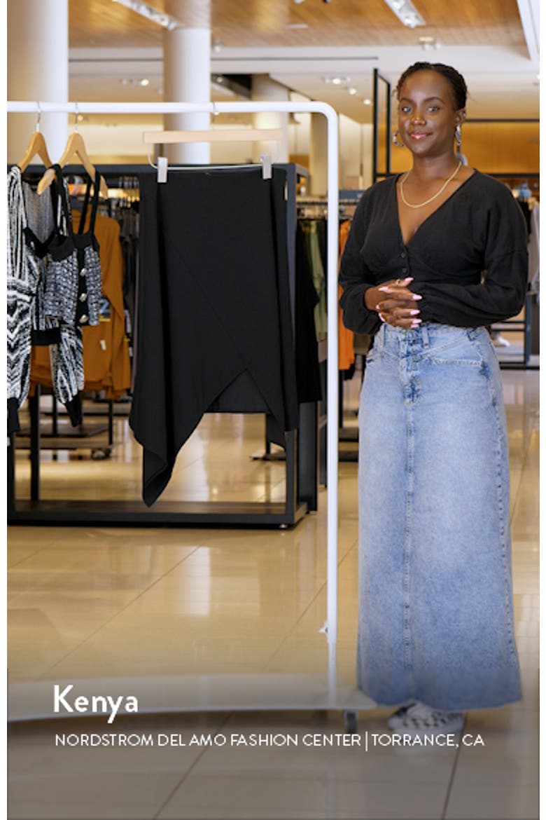 Deco Crepe Asymmetric Skirt video