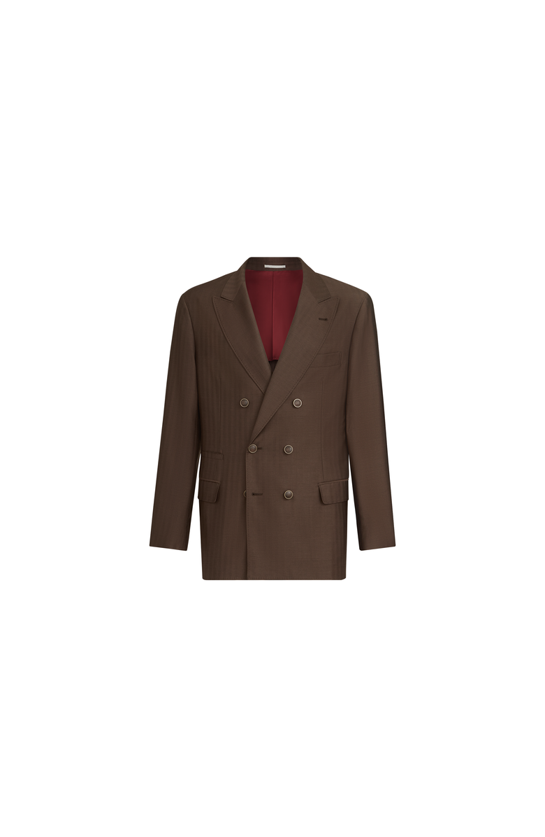 Brunello Cucinelli Uconstructed blazer, Alternate, color, Brown