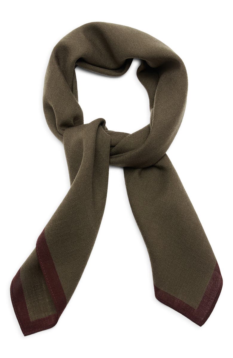 MANGO Wool Pocket Square, Main, color,