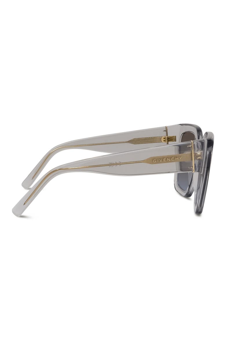 Bold 53mm Square Sunglasses, Alternate, color, GREY/ OTHER / GRADIENT BLUE