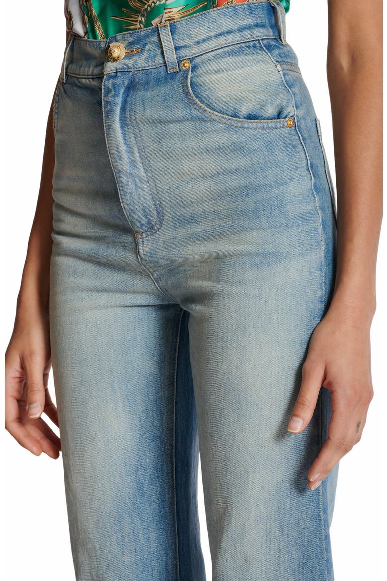 Flared-Fit Denim Jeans, Alternate, color, Blue
