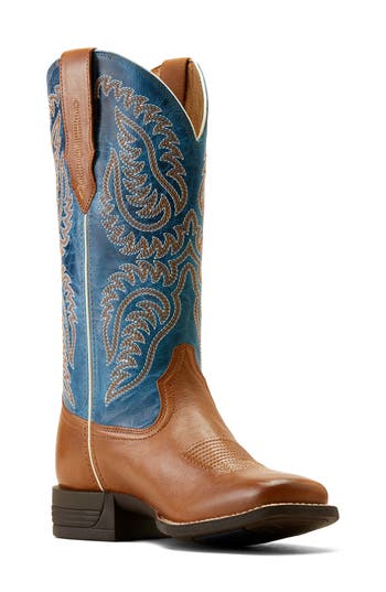 Ariat Cattle Caite Stretch Western Boot In Brown