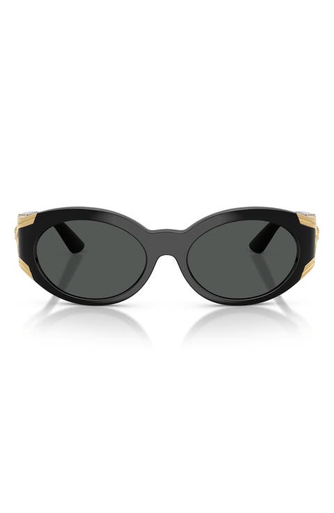 55mm Oval Sunglasses