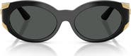 Versace 55mm Oval Sunglasses