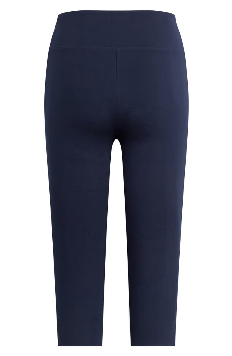 Favorite Daughter The Carrie Pedal Pusher Slit Hem Capri Pants, Alternate, color, Navy