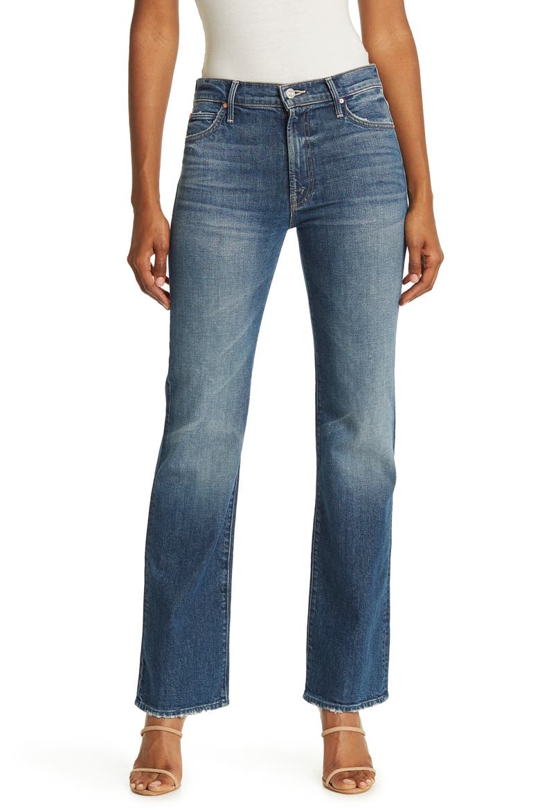The Kick It Ankle Flare Jeans, Main, color, TELL IT TO THE POPE