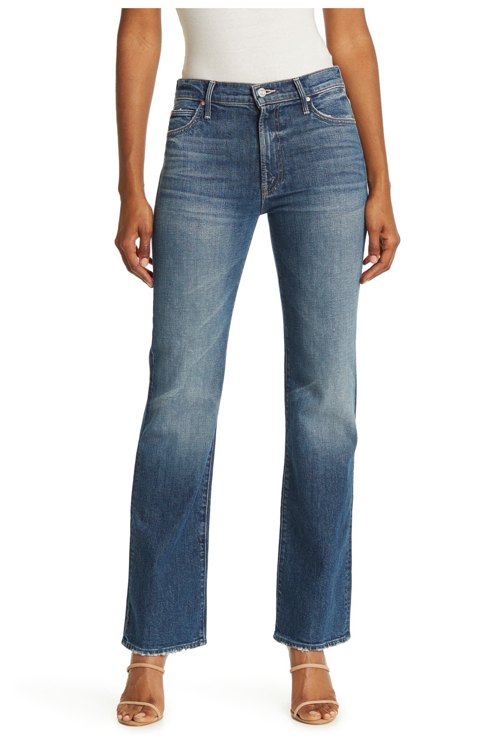 MOTHER The Kick It Ankle Flare Jeans | Nordstrom