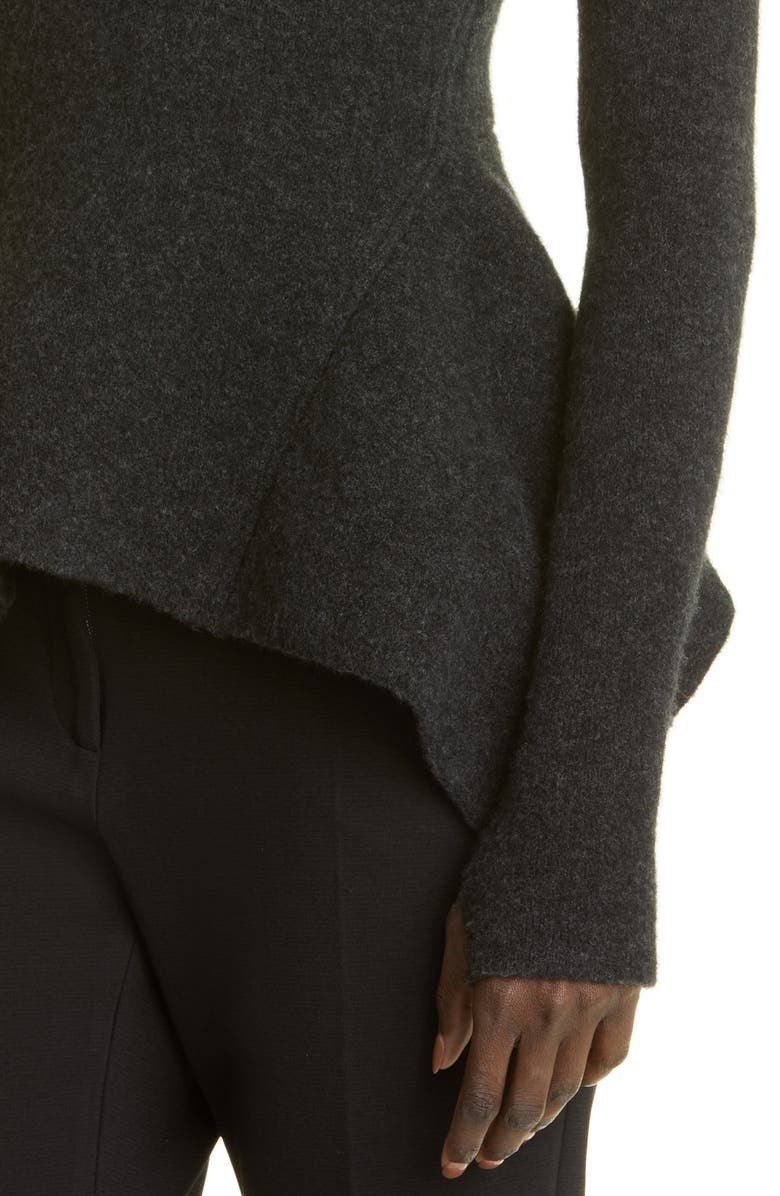 Proenza Schouler Ruffle Hem Merino Wool Blend Sweater, Alternate, color, 