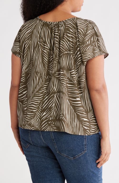 Nordstrom Rack Gathered Crewneck Short Sleeve Top