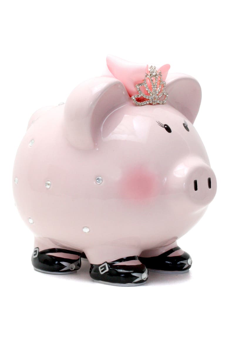 Princess Pig Piggy Bank, Alternate, color, PINK