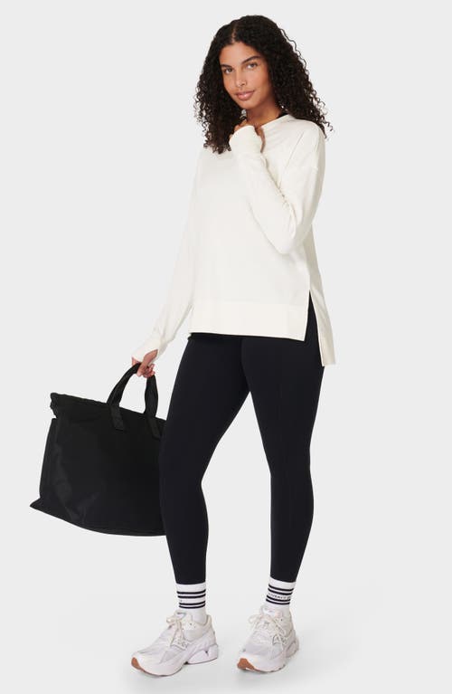 Sweaty Betty After Class Longline Sweatshirt In Lily White