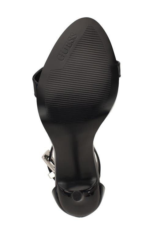 Guess Insraa Ankle Strap Stiletto Sandal In Black