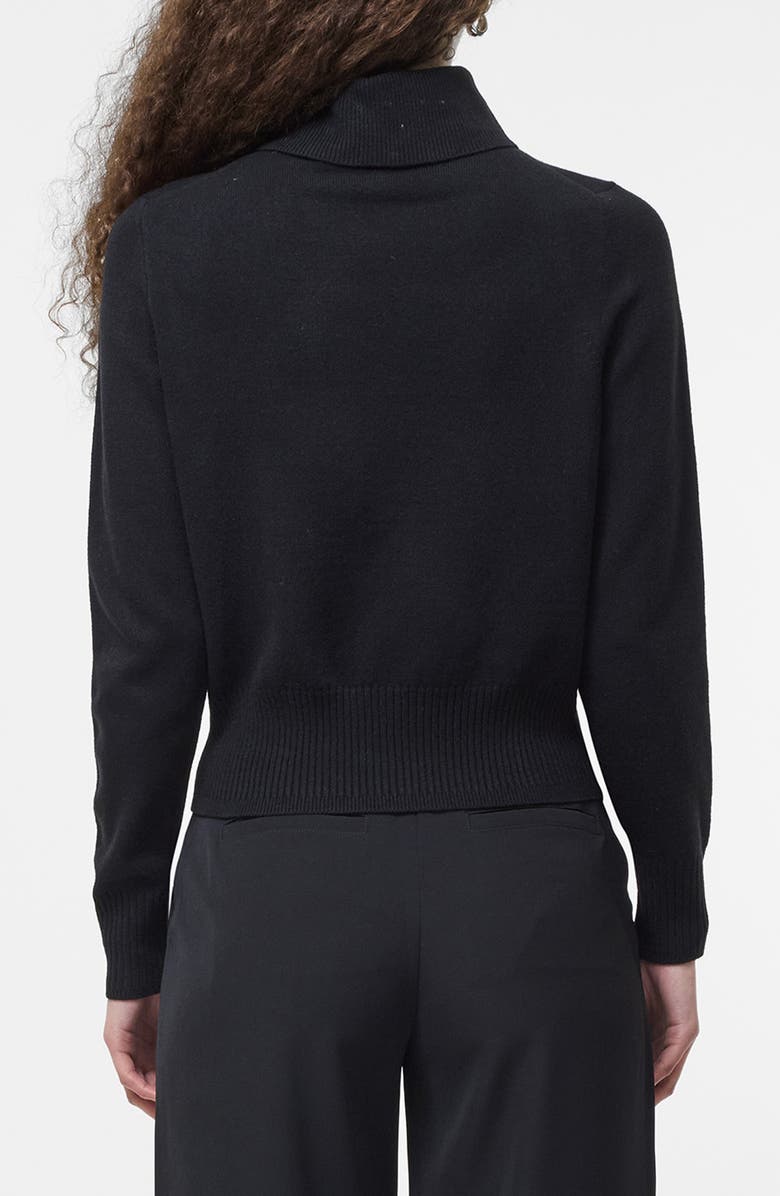 French Connection Babysoft Turtleneck Sweater, Alternate, color, 01-Black