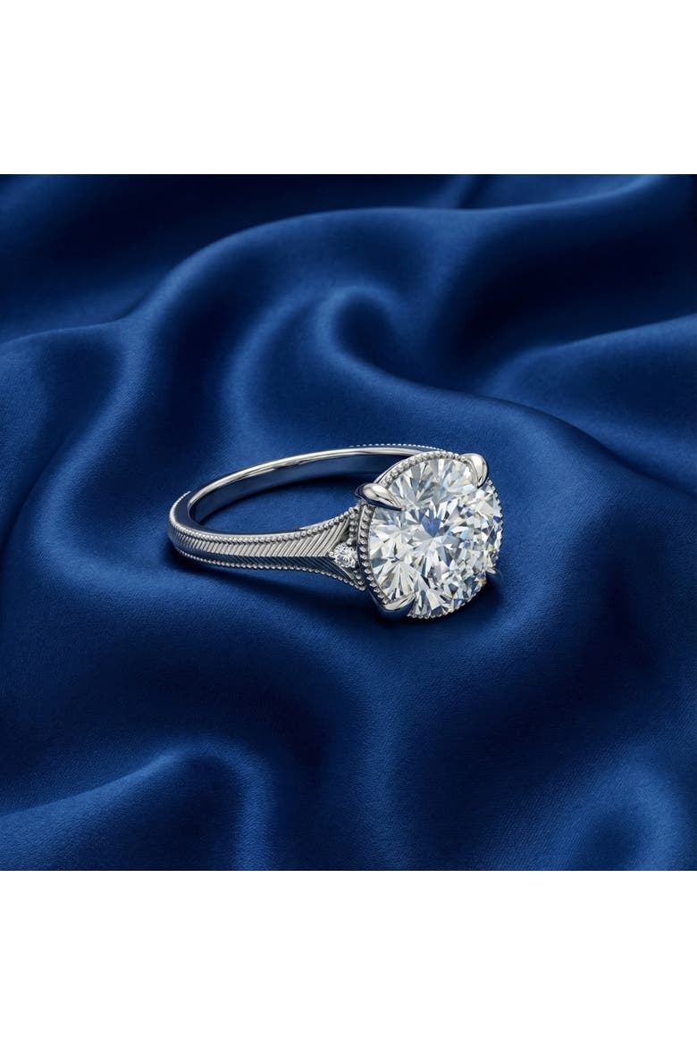 Certified I/SI1 4.02Ct Swift Round Diamond Engagement Ring 14k Gold, Alternate, color, 14k White Gold