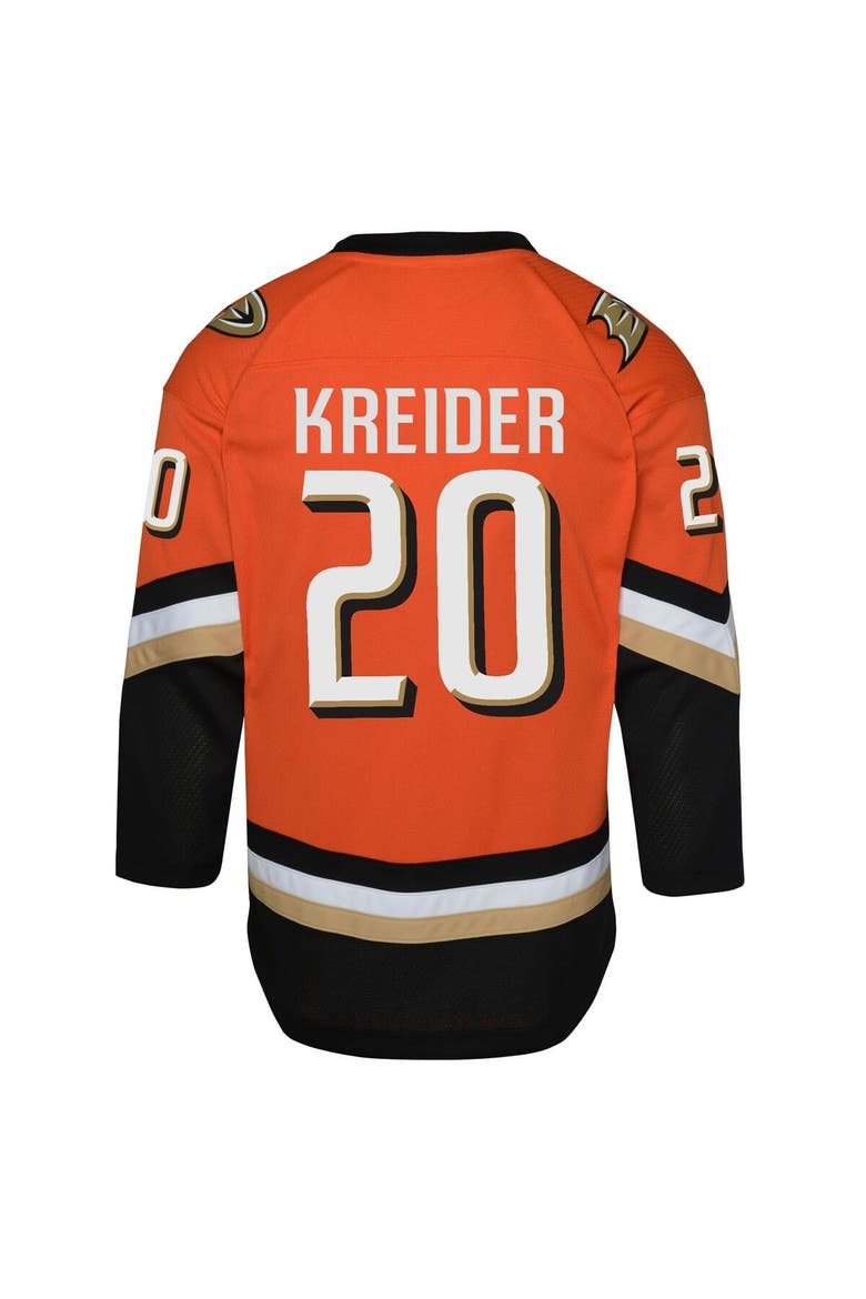 Youth Outerstuff Chris Kreider Orange Anaheim Ducks Home Replica Jersey, Alternate, color, Orange