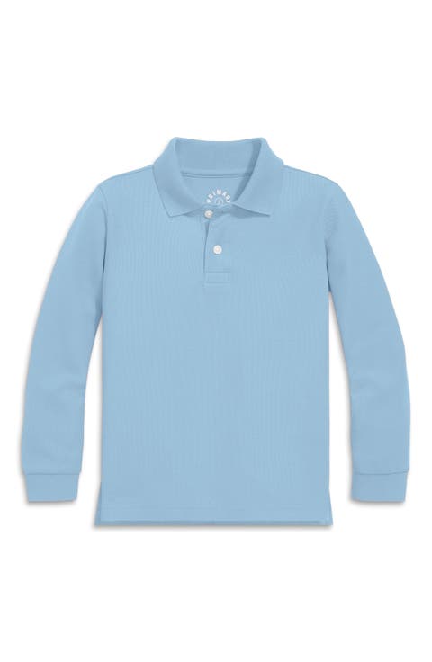 Long Sleeve Pique Polo (Toddler, Little Kid, & Big Kid)