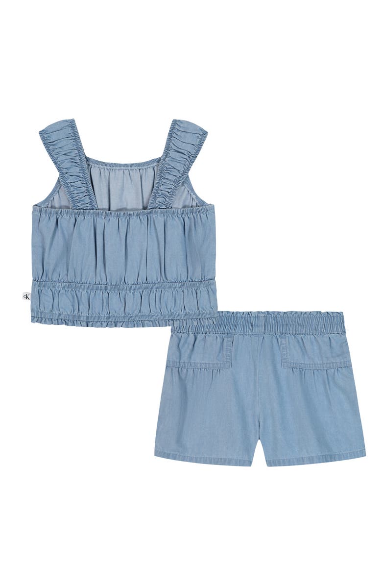 Calvin Klein Kids' Chambray Tank & Shorts Set, Alternate, color, 