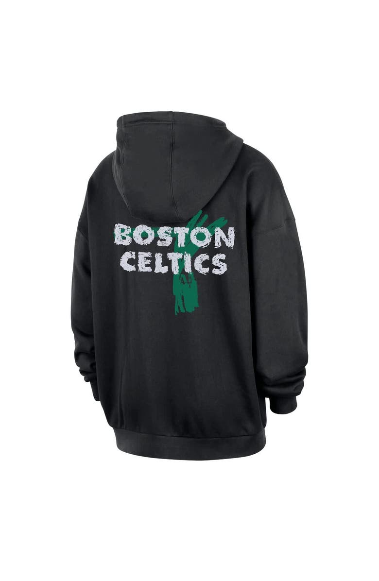 Nike Men's Nike Black Boston Celtics Courtside Club Premium Hoodie, Alternate, color, Black