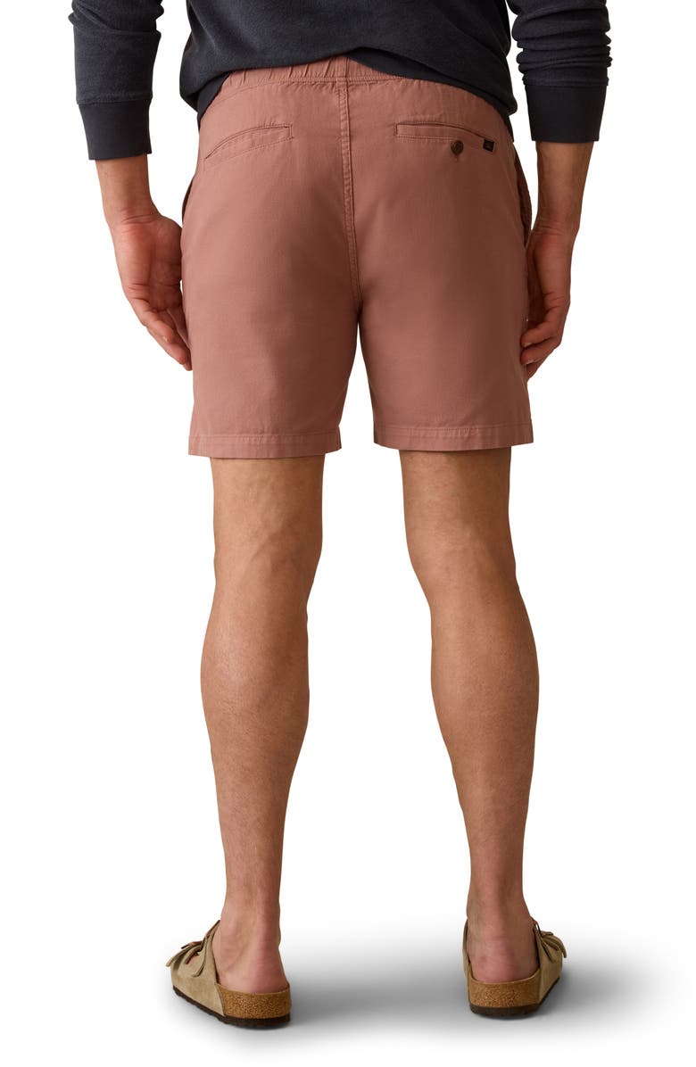 Faherty Essential Stretch Cotton Drawstring Shorts, Alternate, color, Cedar Rose