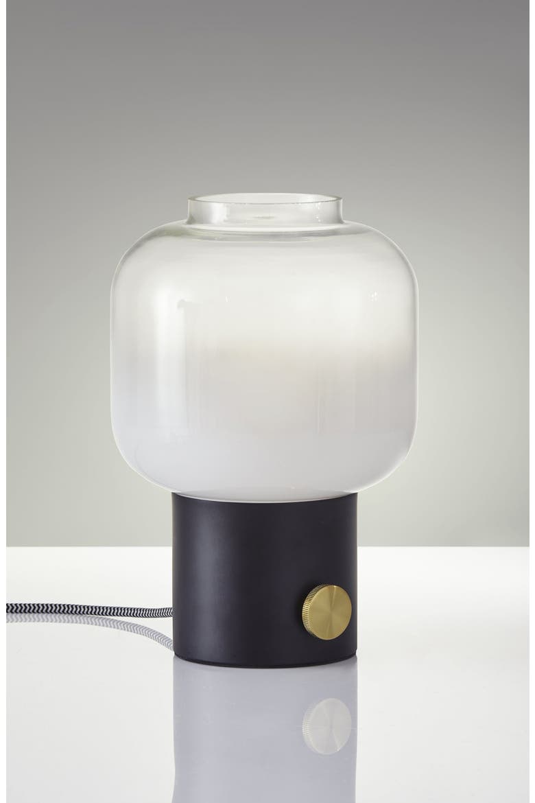 Lewis Table Lamp, Alternate, color, MATTE BLACK WITH ANTIQUE BRASS