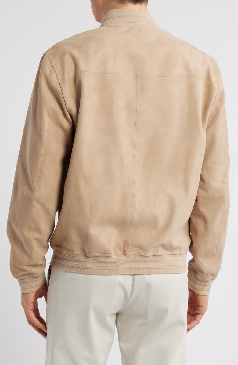 Canali Ultrasoft Suede Bomber Jacket, Alternate, color, 