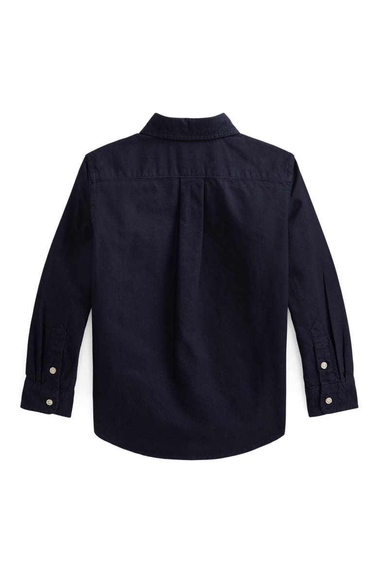 Kids' Long Sleeve Oxford Shirt, Alternate, color, RL NAVY