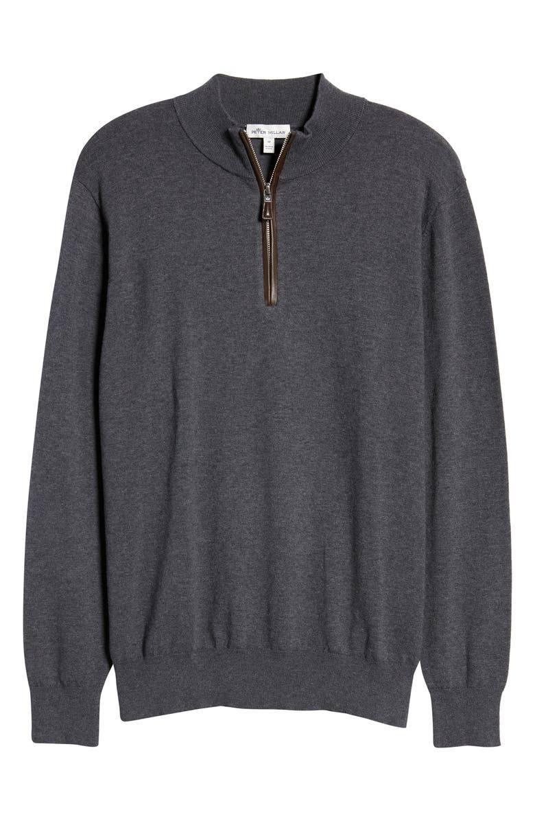 Peter Millar Sonoma Cotton & Wool Quarter Zip Pullover, Alternate, color, 