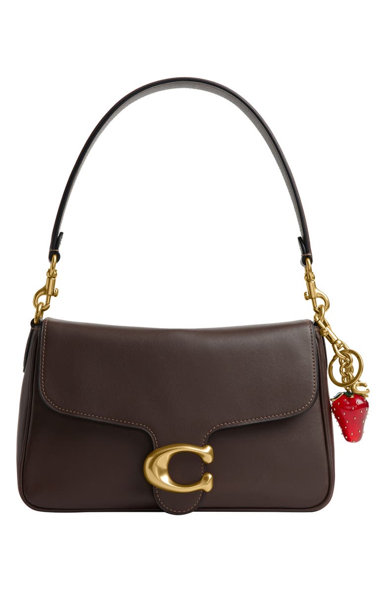 COACH Strawberry Bag Charm, Alternate, color, B4/ Red