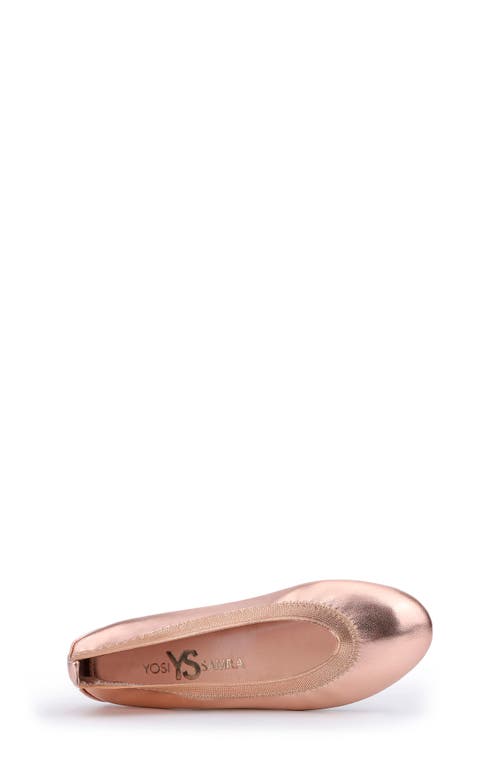 Yosi Samra Miss Samara Ballet Flat In Rose Gold