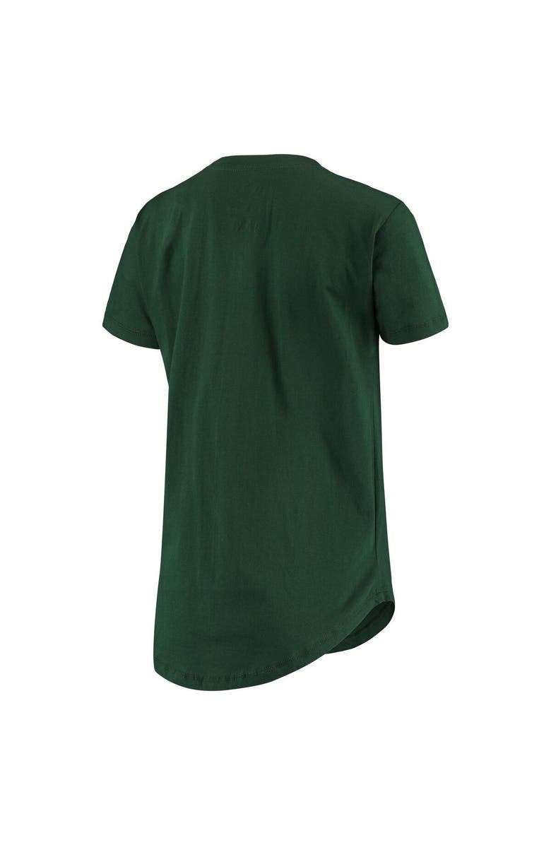 PRESSBOX Women's Pressbox Green Michigan State Spartans Wild Lips Core T-Shirt, Alternate, color, Green