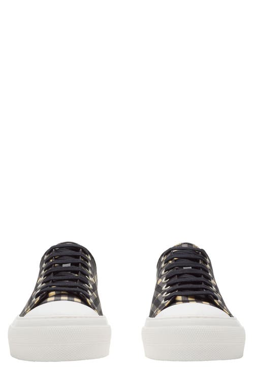 Burberry Check Low-top Sneakers In Black/calico Check