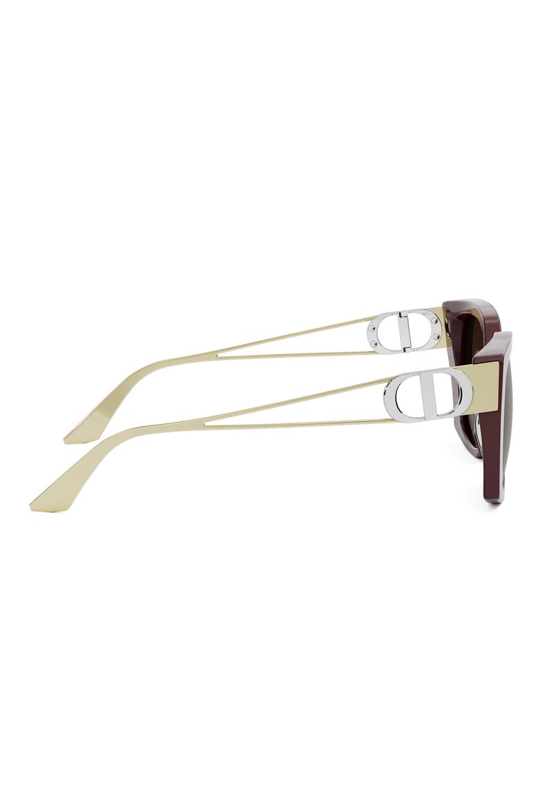 30Montaigne S13I 53mm Square Sunglasses, Alternate, color, SHINY BORDEAUX / BORDEAUX